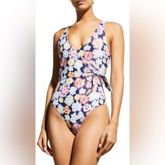 Tanya Taylor Kelly Wrap One-Piece NWT Size 1X - Picture 1 of 11